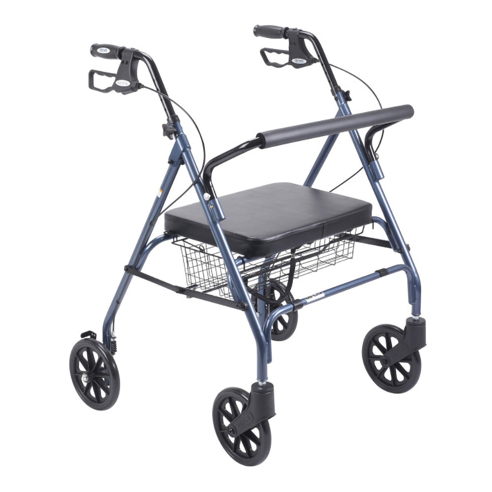 Blue Go-Lite Bariatric Steel Rollator