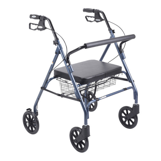 Blue Go-Lite Bariatric Steel Rollator