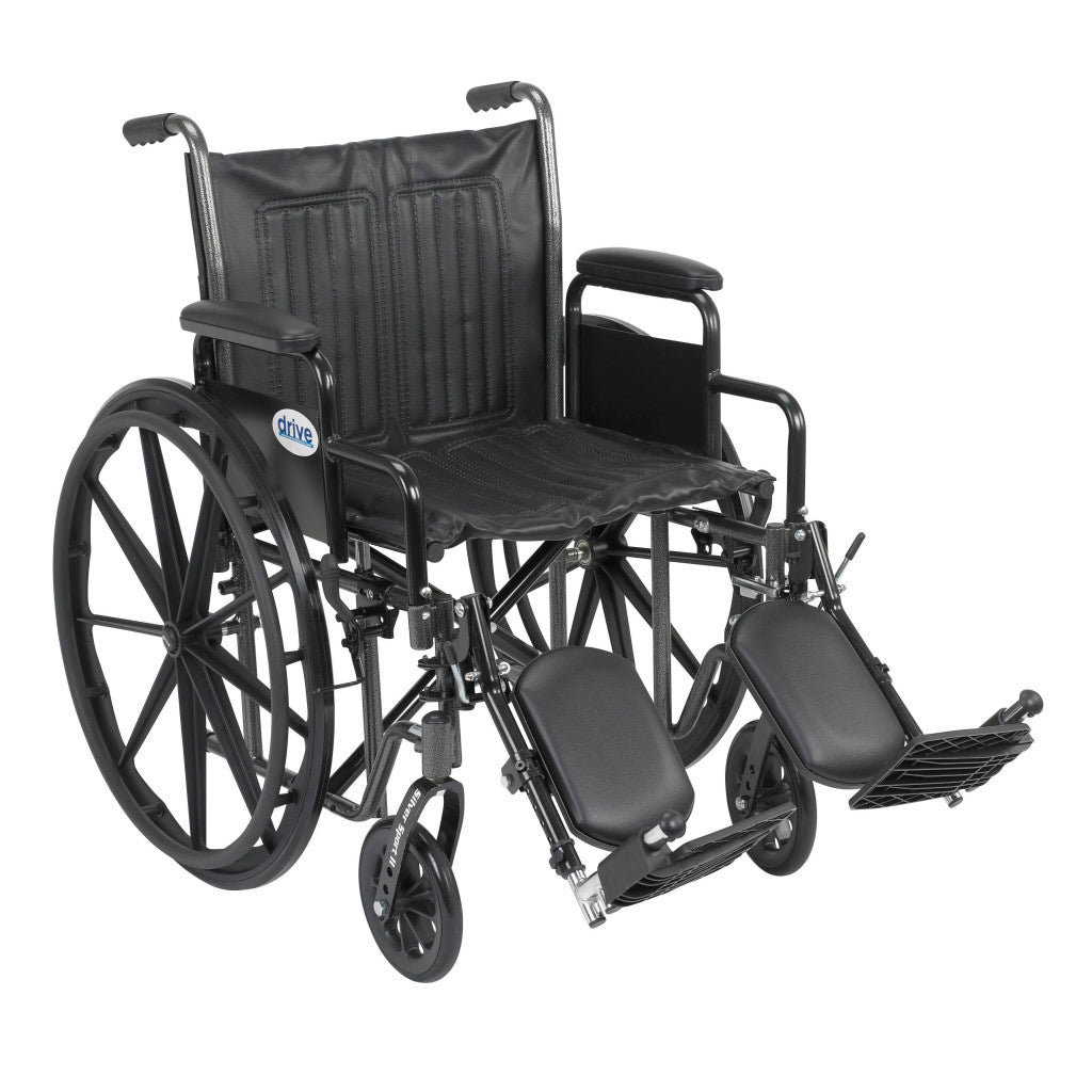 Silver Sport 2, Silver Vein Detachable Desk, Elevated Legrest